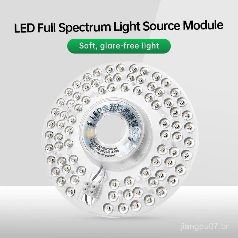 Luz de Painel LED 85V-265V, Módulo LED para Teto 20W 40W 60W 100W, Placa LED Redonda de Substituição para Retrofit de Il
