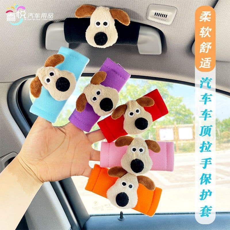 Bonito mestre cão alça de carro decoração capa carro Unisex capa protetora telhado puxar luvas decoração Interior