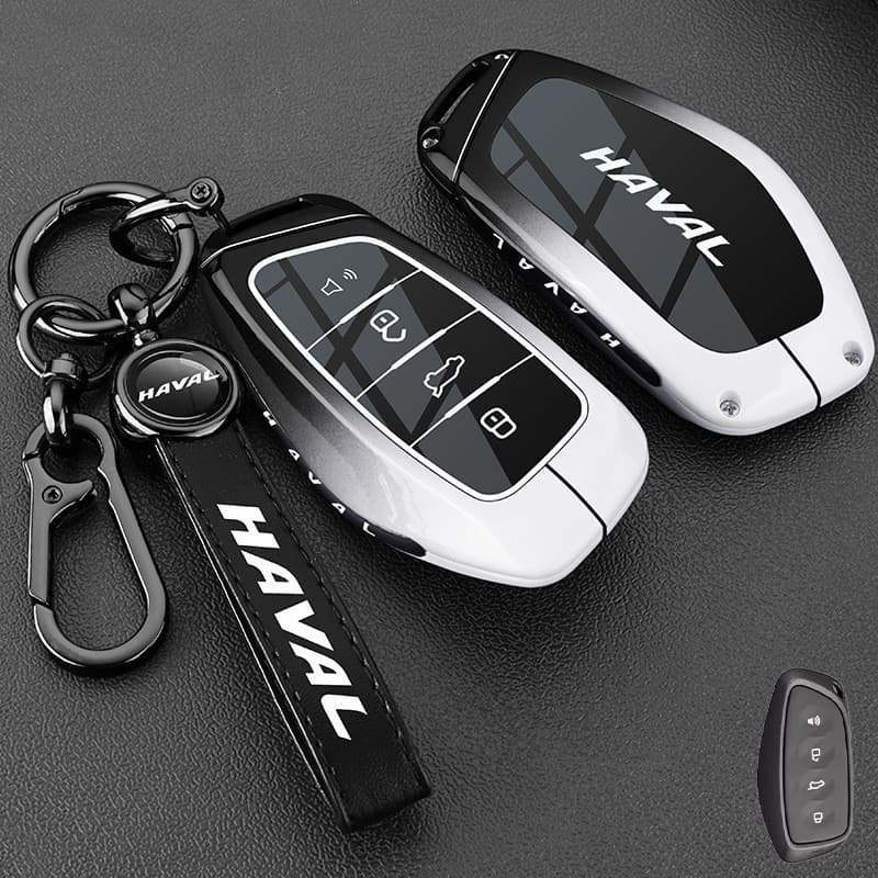 Capa de Chave Haval H6 Nova 2025, Quarta Geração, Modelos 18-24, Capa de Chave de Carro em Metal para Haval H6 Terceira