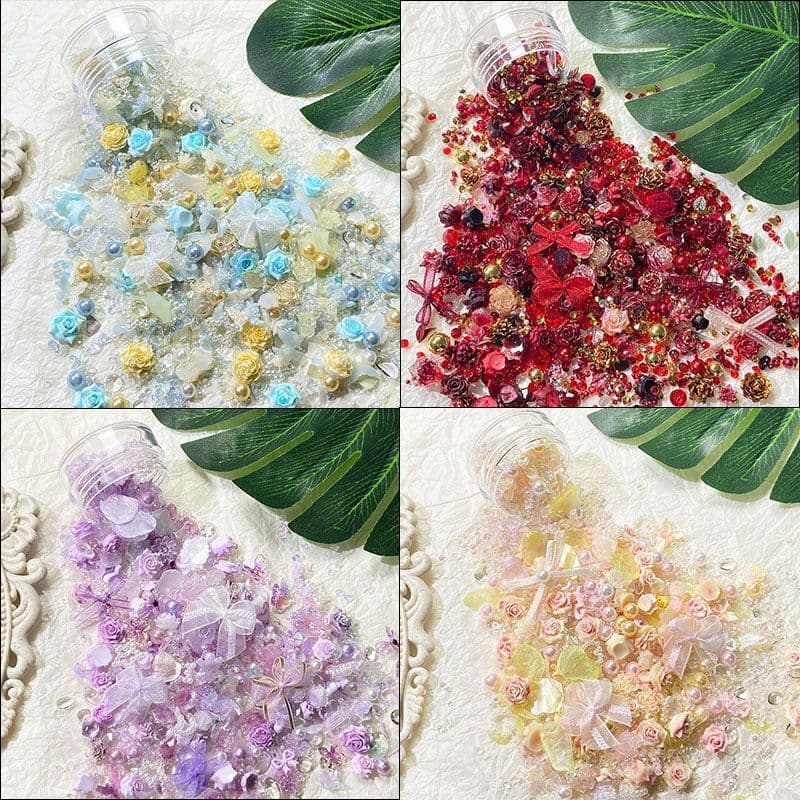 Pedras De Tempestade Aleatória Arte Do Prego Kit DIY Cristal Transparente Natural Jóias Manicure Seixos Decorativos