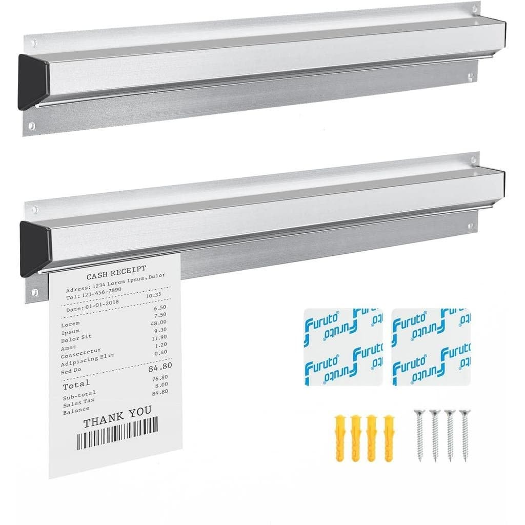Suporte para Comandas de Restaurante, 16/18/24/28/30" Expositor Deslizante para Recibos e Pedidos para Cozinhas Comercia