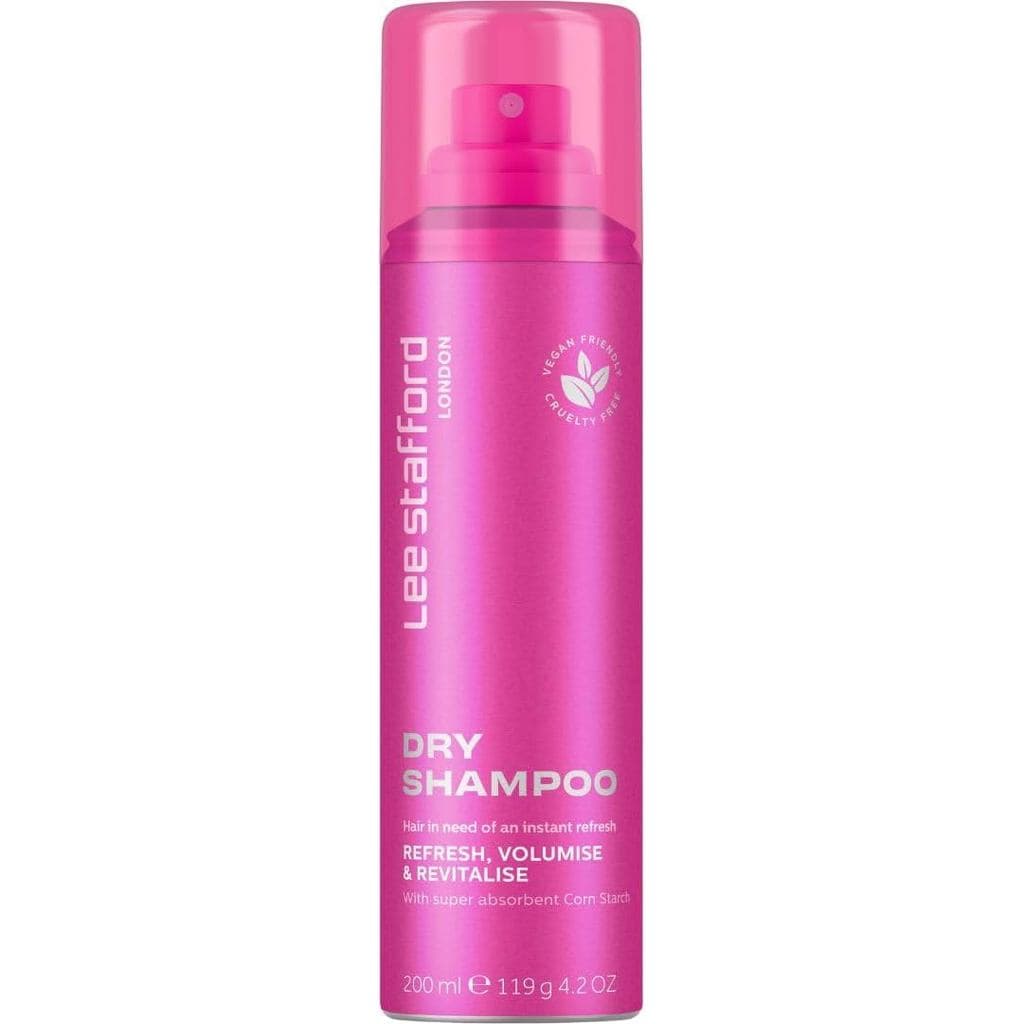 Lee Stafford Shampoo Seco |   Estilização - Refrescância e Retoque Instantâneo para Cabelos, Spray em Pó Volumizador, Ab