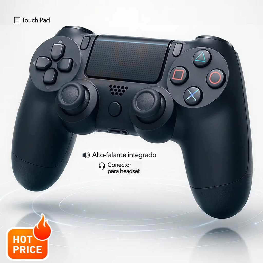 Controle  Joystick Sem Fio Bluetooth Para Videogame E PC DOUBLE-Motor Vibration 4