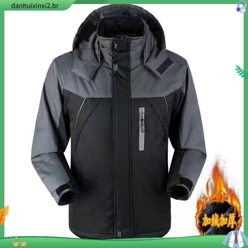Forro de lã jaqueta acolchoada de algodão espessada jaqueta masculina inverno solta jaqueta de tamanho grande jaqueta ac