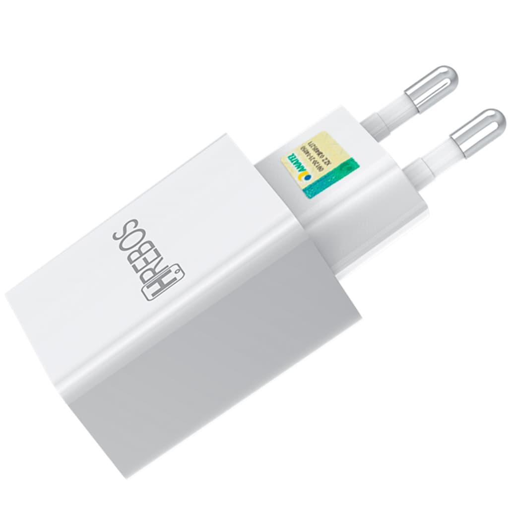 Carregador Fast Charge USB 2 4A Sem Cabo Branco Hrebos Crg 150