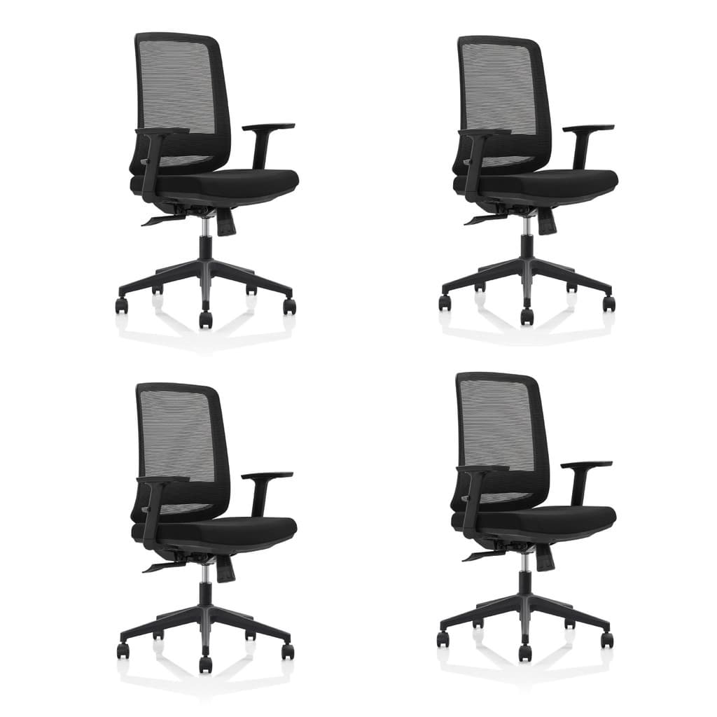 Kit 4 Cadeiras Ergonômicas De Escritório Reclinável Netflex