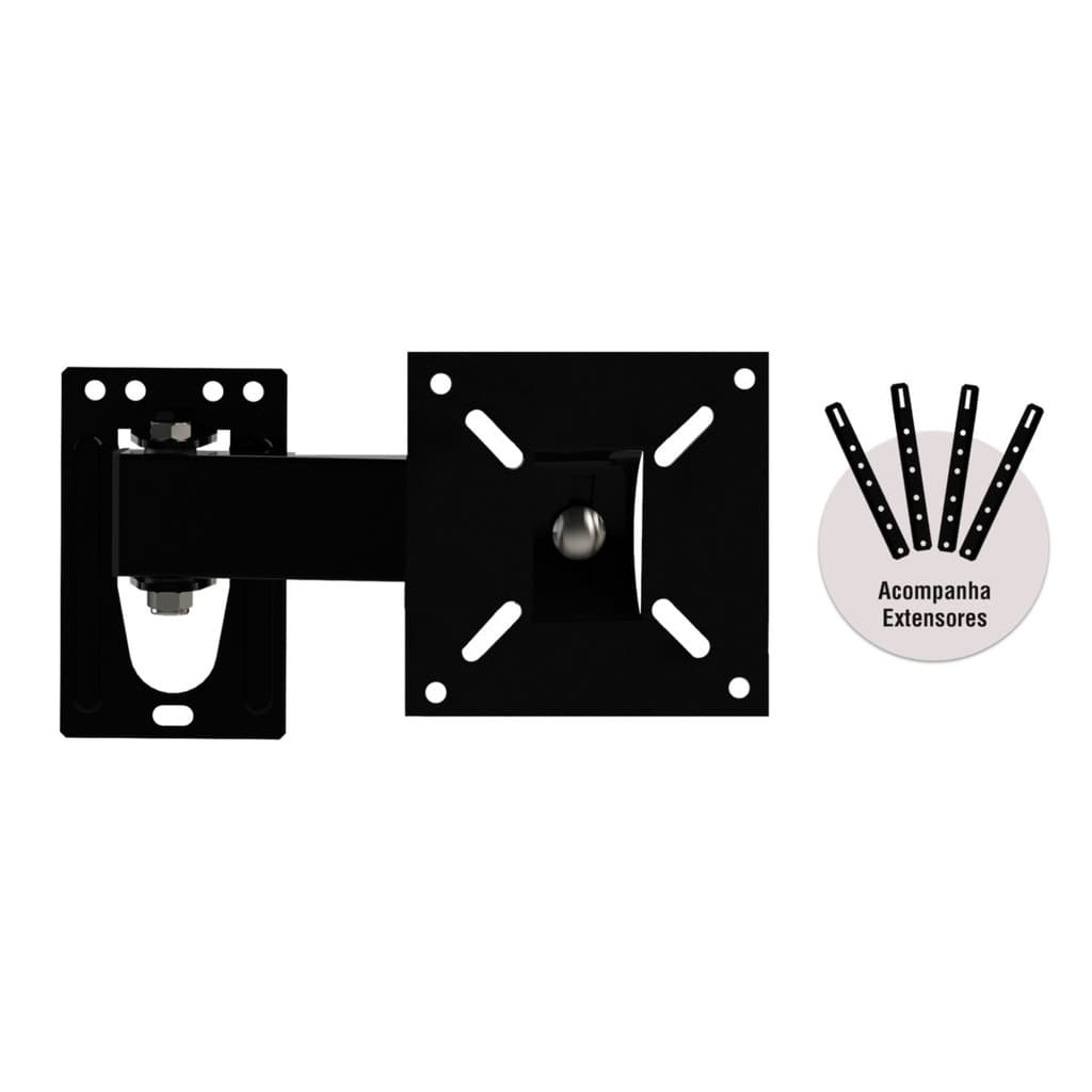 Suporte ARTICULADO para TV LED, LCD, Plasma, 3D e Smart TV de 10 a 60 Brasforma