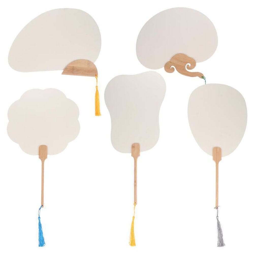 BORUIB Grupo Fã Antiguidade DIY Arte Em Branco Padrão Xuan Papel Estilo Chinês Artesanato Decoração Para Casa