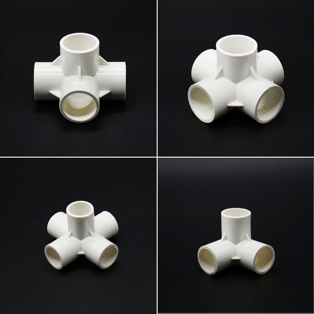 Acoplador De PVC 20/25/32/50mm Conector Tridimensional De 3/4/5 Vias DN15/40 Acessórios Para Tubos De Abastecimento De Á