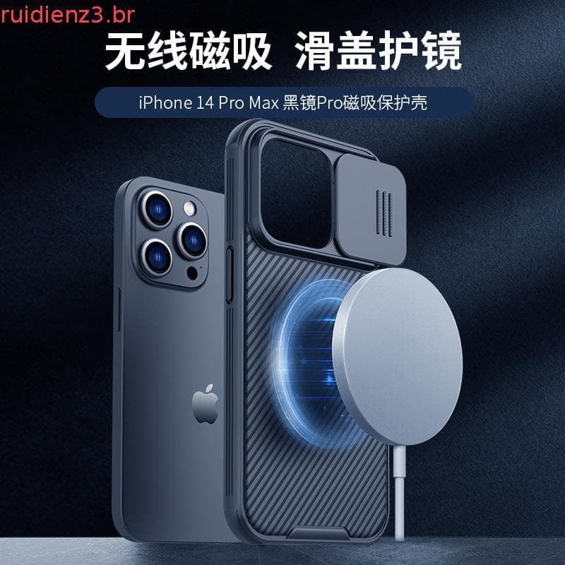 Nillkin Capa Magnética De Luxo Para iPhone 17 Pro Max 17/16/15 17e/16e De Telefone Proteção Deslizante De Câmera Traseir