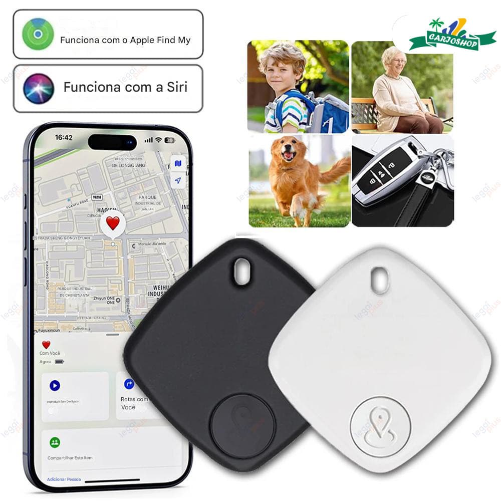 Localizador sem limite  AirTag MFI: Certificado MFI, para carro mala pet backpack documentos, compatível com Smart Tag