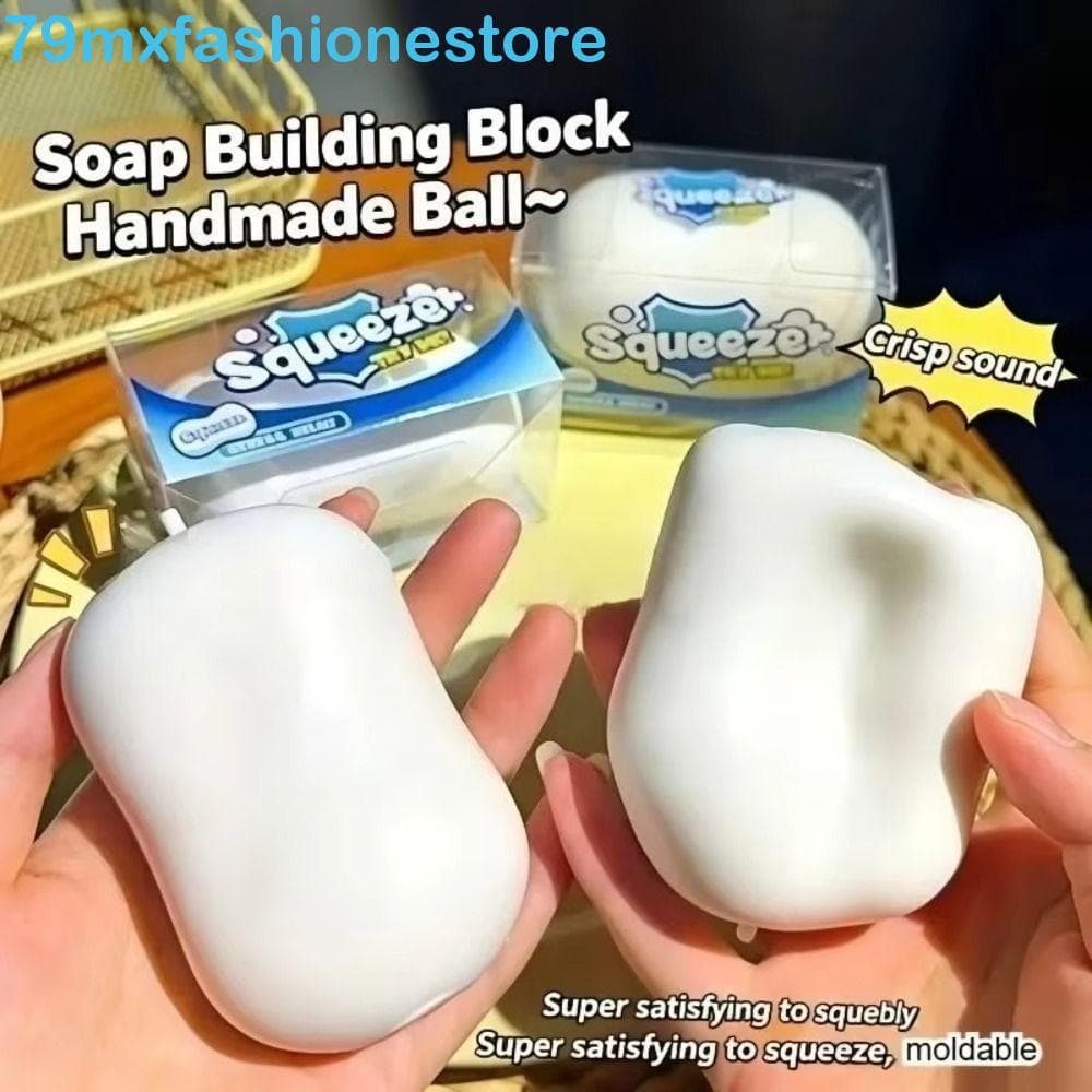 Bola De Sabão MXFASHIONESB Mole , Blocos Redondos Feitos À Mão Cheios De Squishy Crocante , Sensorial Modelável