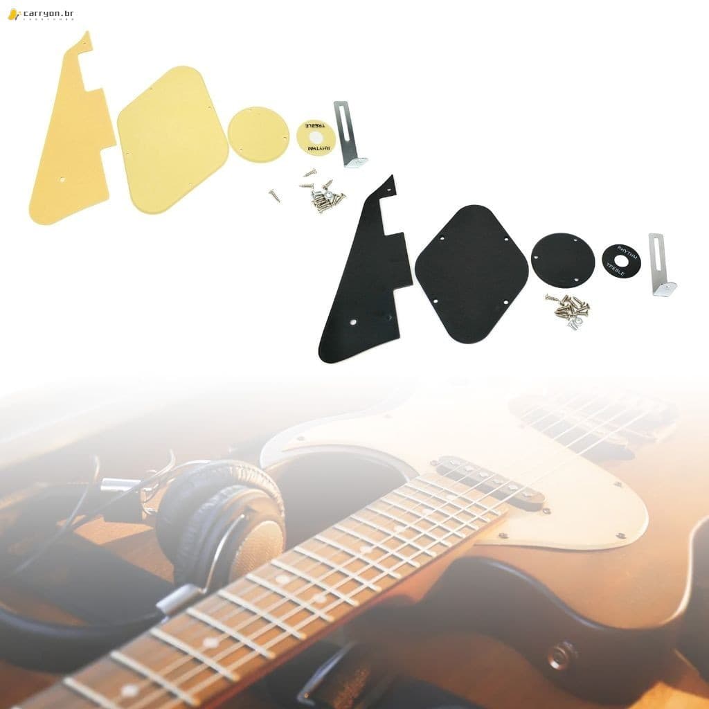 Conjunto De Painel Protetor De Guitarra Elétrica LP-Acessório Amarelo Para Instrumentos De Cordas