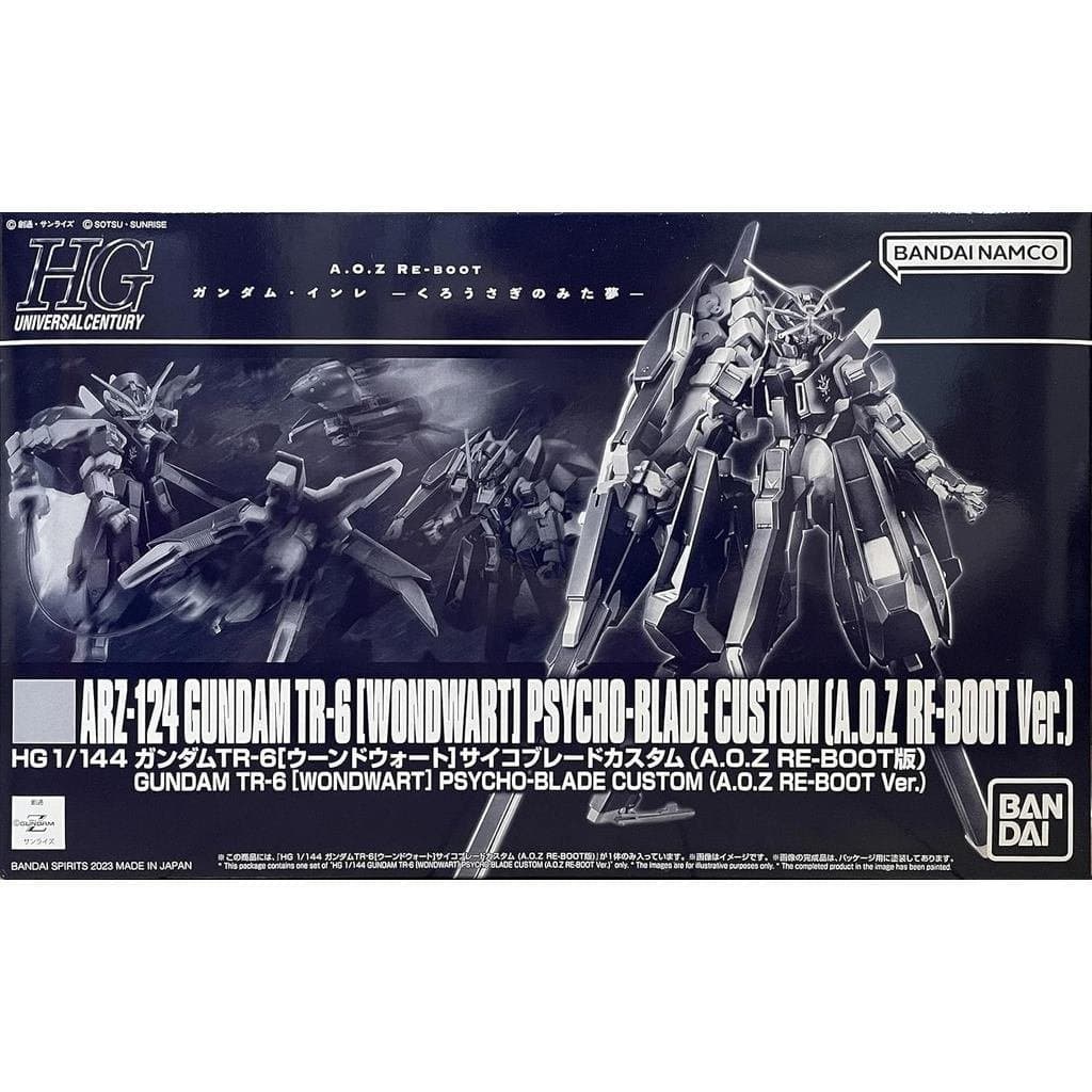 TAMASHI 1/144 HG RX-124 Gundam TR-6 [Woundwort] Psycho Blade Custom (Versão A.O.Z RE-Boot) RIYX