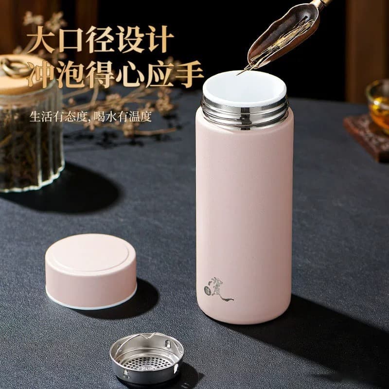 Copo térmico com forro de cerâmica pura de alto valor, estudante feminino, copo de acompanhamento de café fofo, copo por
