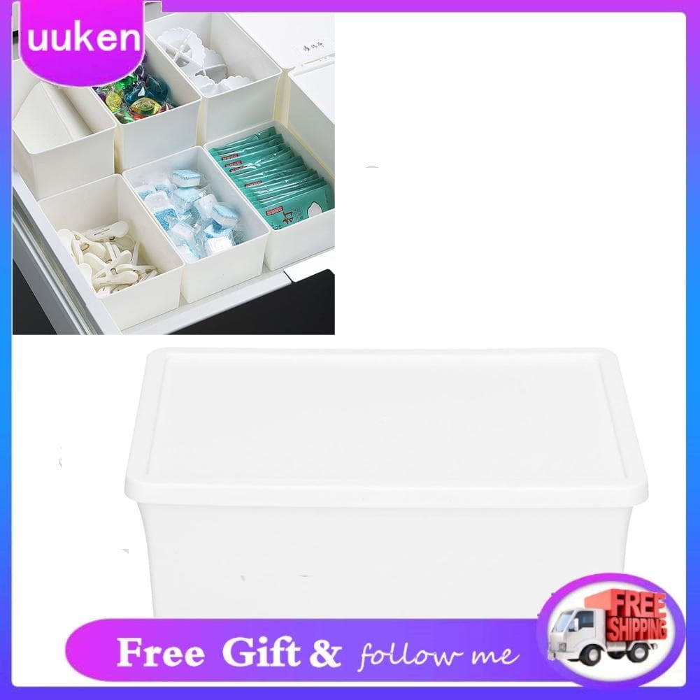 Uukendh Zerodis caixa de armazenamento plástico desktop bin tote recipiente organizador multifuncional com tampa para