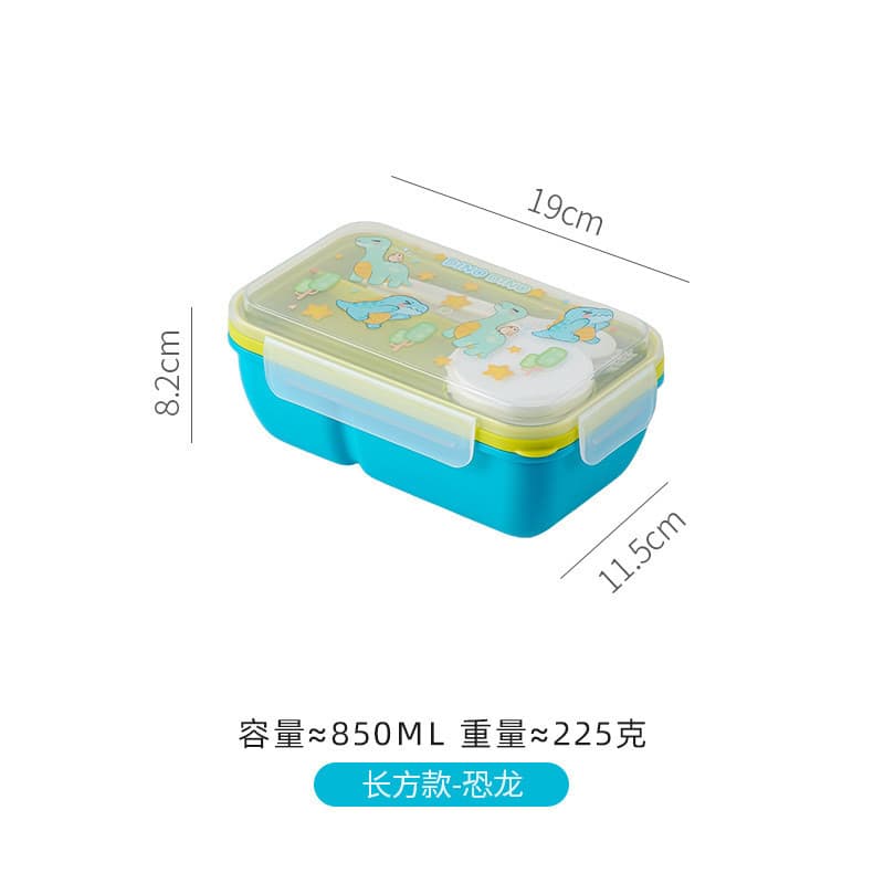 Conjunto de copo de lancheira fofo com compartimento de arroz caixa Bento de grande capacidade aquecimento para micro-on
