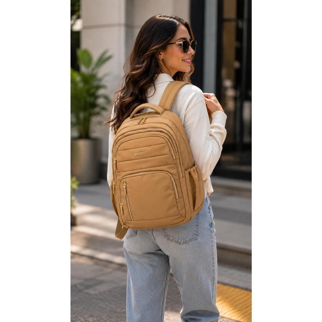 Mochila Grande Multifuncional para Trabalho Escola Viagem com Compartimentos Organizadores