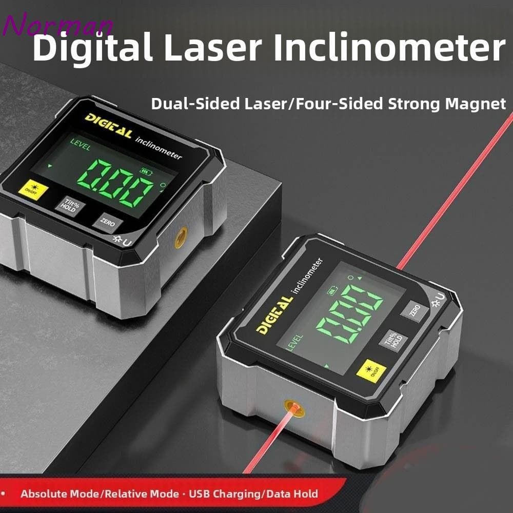 Medidor De Ângulo Com Display NORMAN , Inclinômetro Transferidor De Nível De Quatro Lados Digital , Preciso