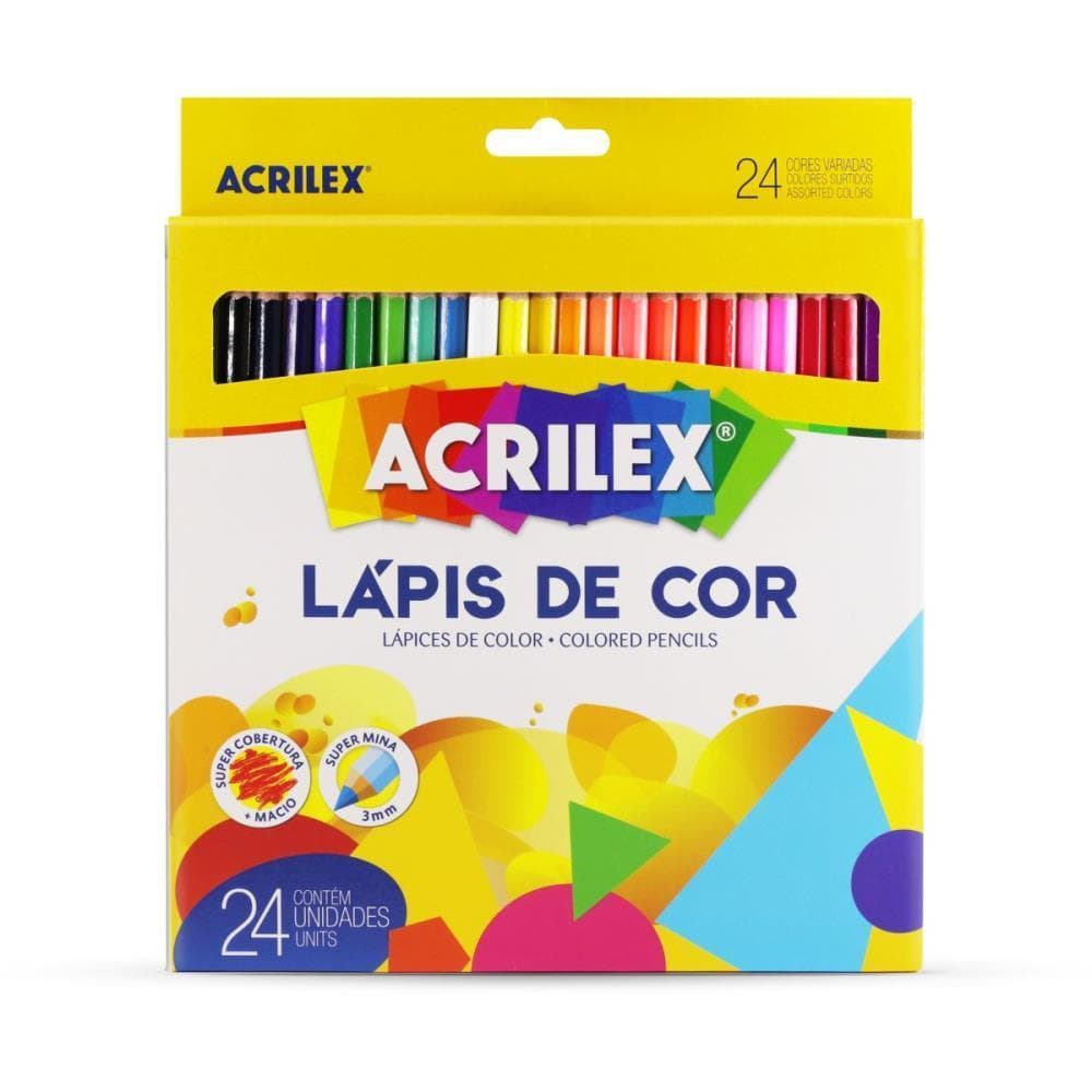Lapis de COR Sextavado 24 Cores PCT.C/06