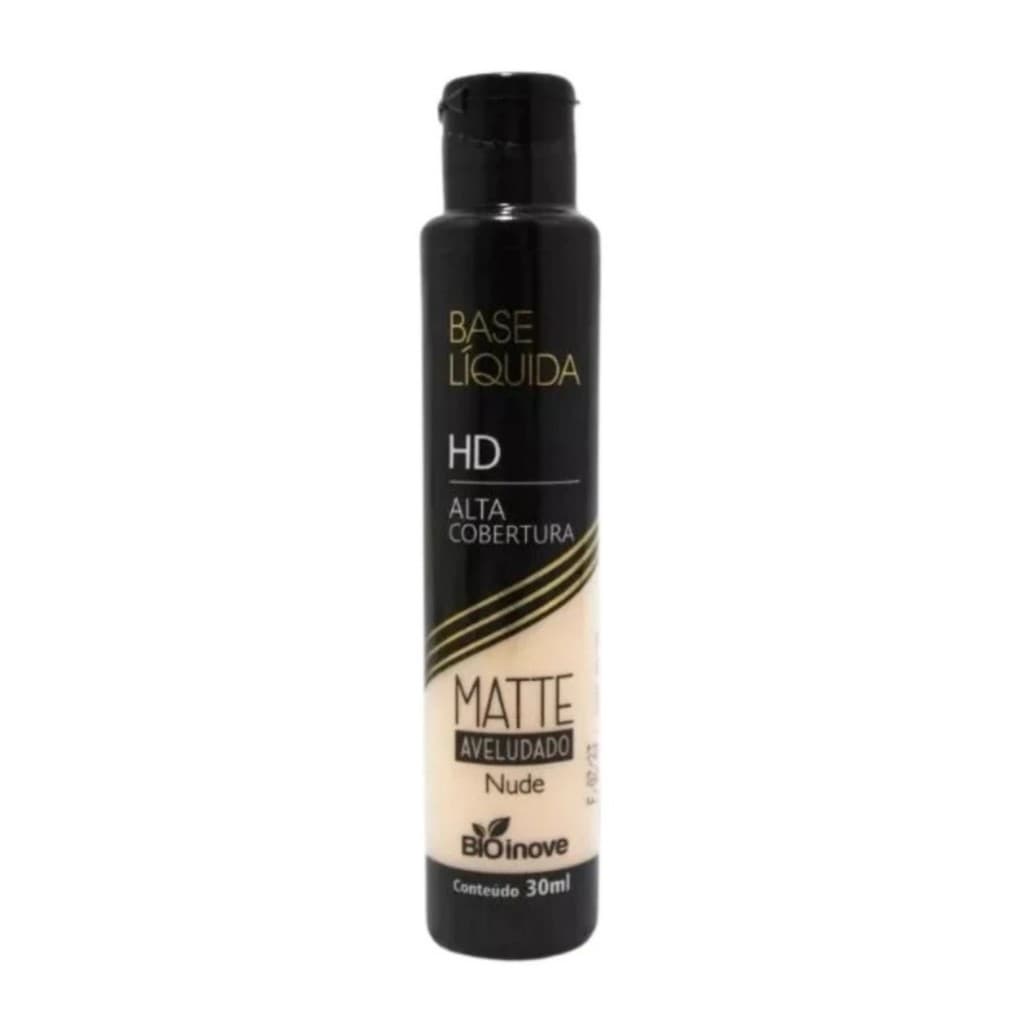 Base Facial Líquida Matte HD Alta Cobertura Bio Inove