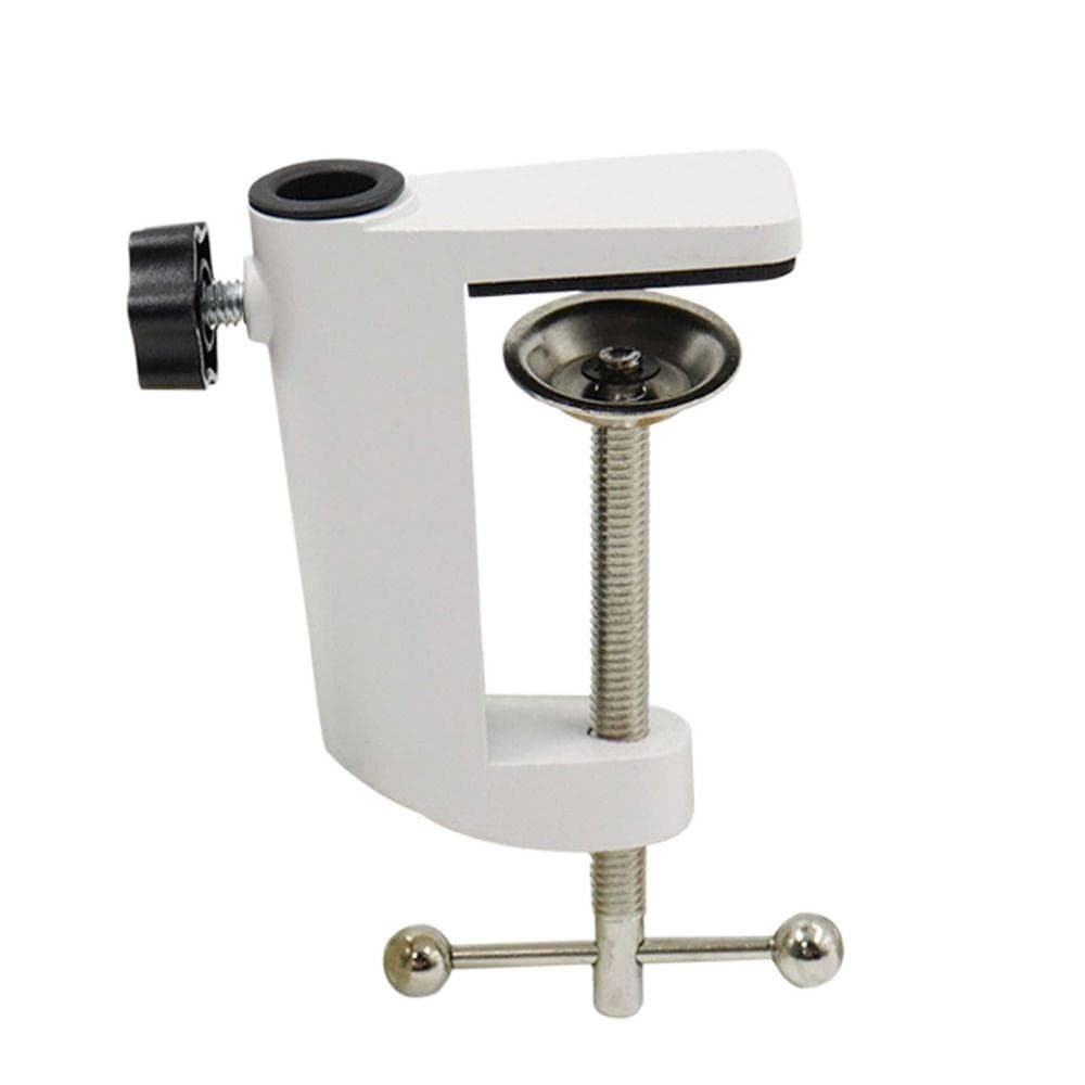 Suporte Para Microfone De Mesa LO , Braçadeira De Metal Em Forma De C De Montagem Universal , Preto E Branco