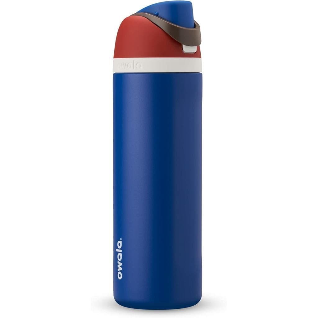 Garrafa de Água Isolada de Aço Inoxidável Owala Marvel FreeSip com Canudo, Adequada para Esportes e Viagens, Garrafa de