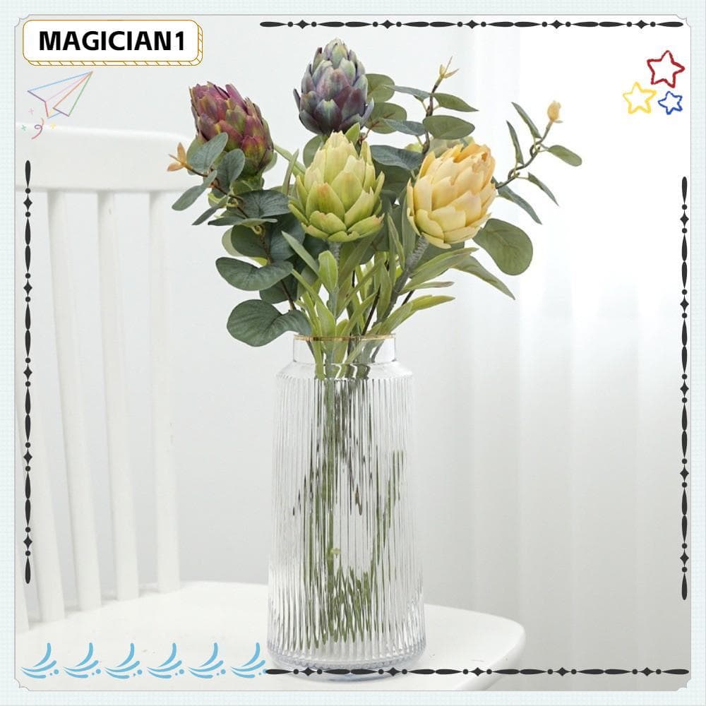 Planta De Frutas De Alcachofra Artificial MAGICIAN , Plantas Falsas Artificiais Com Display Floral Verde , Decorativas
