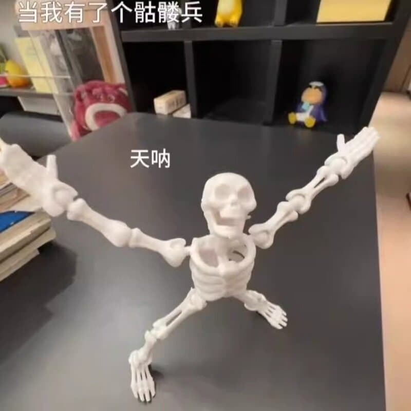 Novo produto esqueleto soldado sorte 13 mais articulações osso móvel boneca montagem modelo figura ornamentos brinquedos