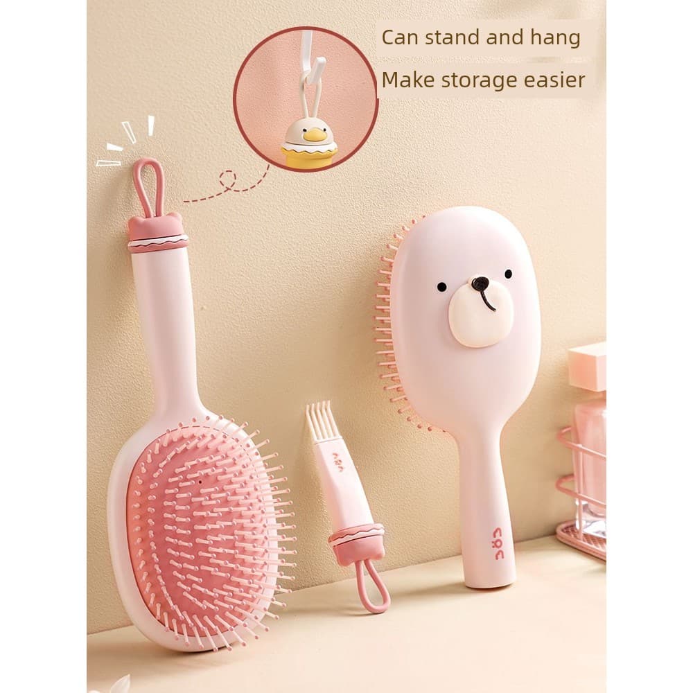 Almofada de ar pente massagem senhoras dedicado cabelo longo Curling ferramenta útil doméstico eletrostático fofo pente