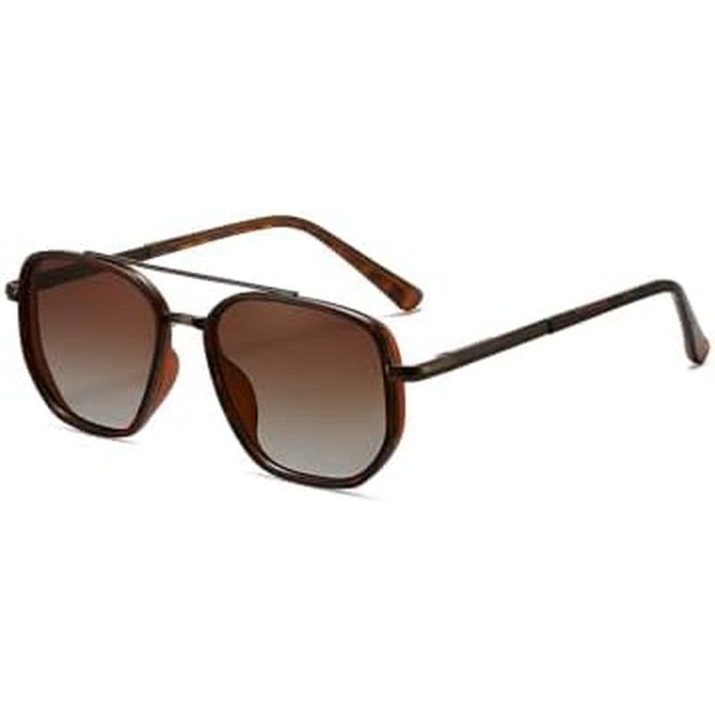 Óculos De Sol Aviador Polarizados Sem Emaranhados kimorn Para Mulheres , Armação De Metal Quadrada Retrô , Proteção UV40