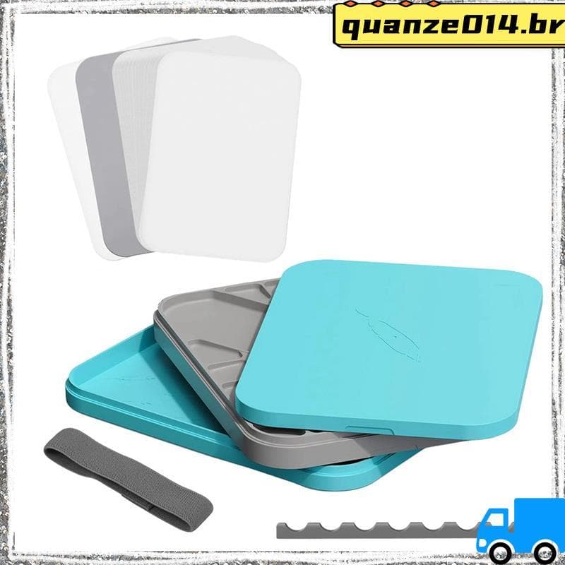Papel De Paleta Stay Wet (50 PCS) , Bandeja De Pintura Com 2 Esponjas Para Em Miniatura Acrílica
