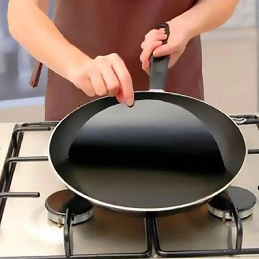 LILYES Tapete Para Frigideira De 5 Peças , Forro Redondo Antiaderente Fritar , Churrasco Resistente Ao Calor E Corte Reu