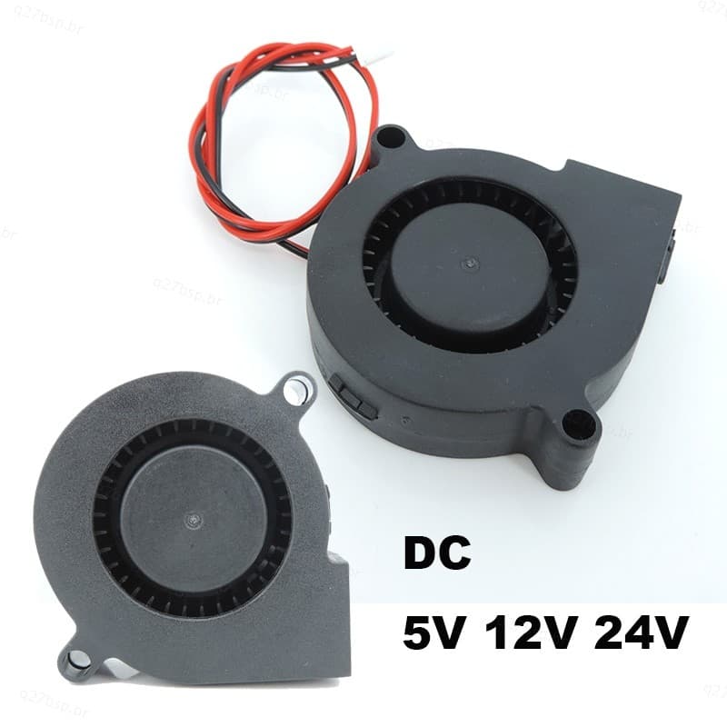 Ventiladores De Resfriamento De Manga 24V 12V 5V Acessórios Para Impressora 3D Ventilador 50mm 5020 Turbo Soprador Extru