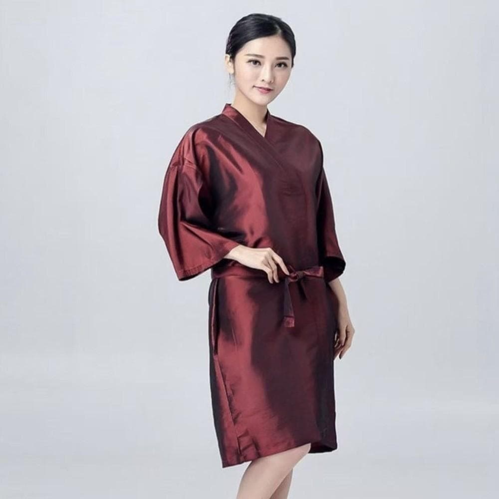Bata De Salão De Cabeleireiro , Vestido Profissional Para Corte De Cabelo , Capa Cliente , Avental Antiaderente