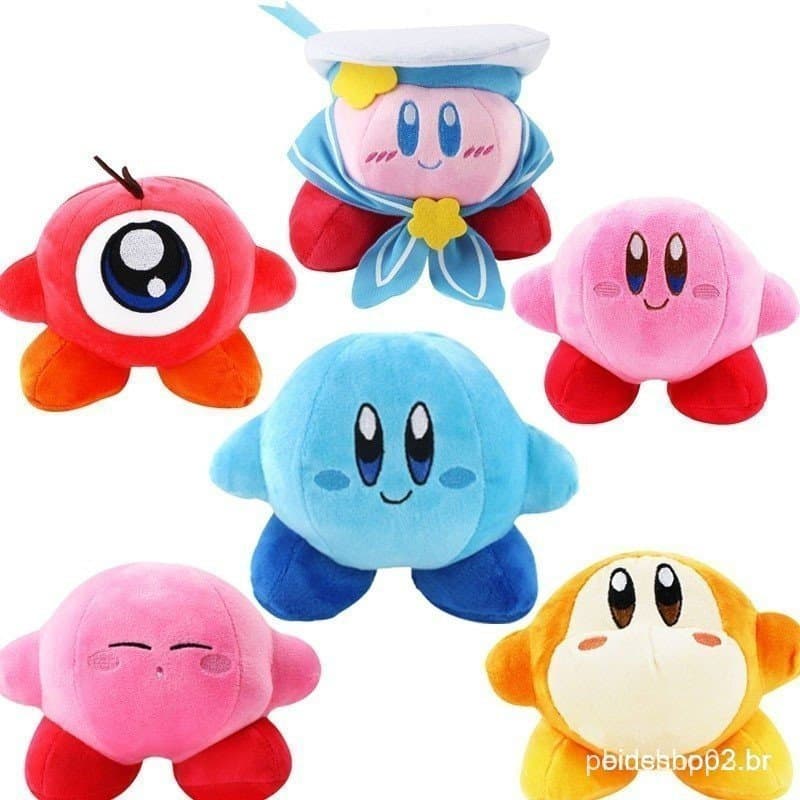 6 Personagens de desenhos animados de anime de estilo Nintendo Personagens de desenhos animados Bravo Kirby Lmage Boneca