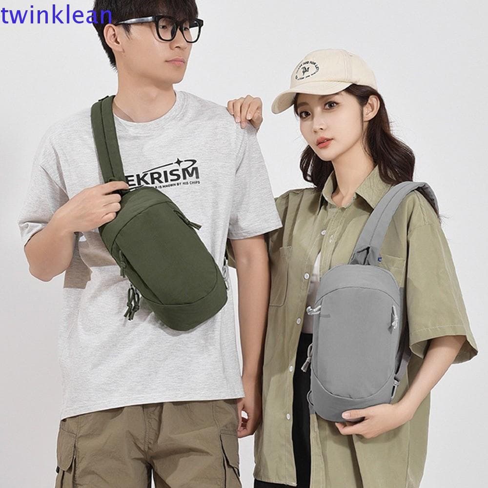 Bolsa de Peito Masculina TWINKLEAN, Bolsa Transversal de Ombro em Nylon de Grande Capacidade para Uso Diário VJFT