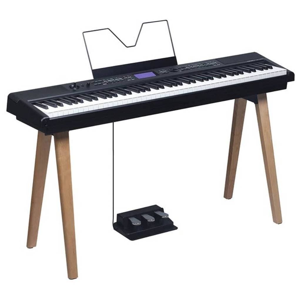 Piano Digital Medeli SP-A500 88 Teclas Ação Graduada + Estante ST460 com Pedal Triplo Completo para Estudo, Performance