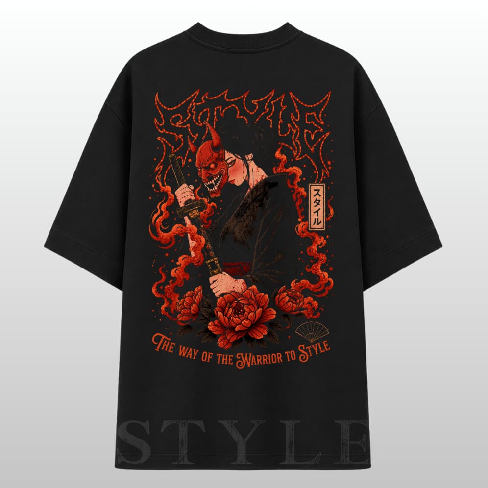 Camiseta Oversized Geisha Japonesa Japão Anime Streetwear Masculino/Feminino 100% Algodão Premium Estampa Unissex Casual