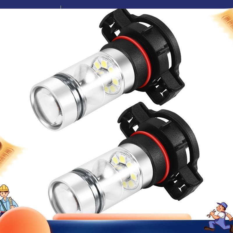 Victoria8d2x 5202 H16 PS24w Alta Potência 100w 6000k Super Branco Led Nevoeiro Drl Luzes Lâmpada