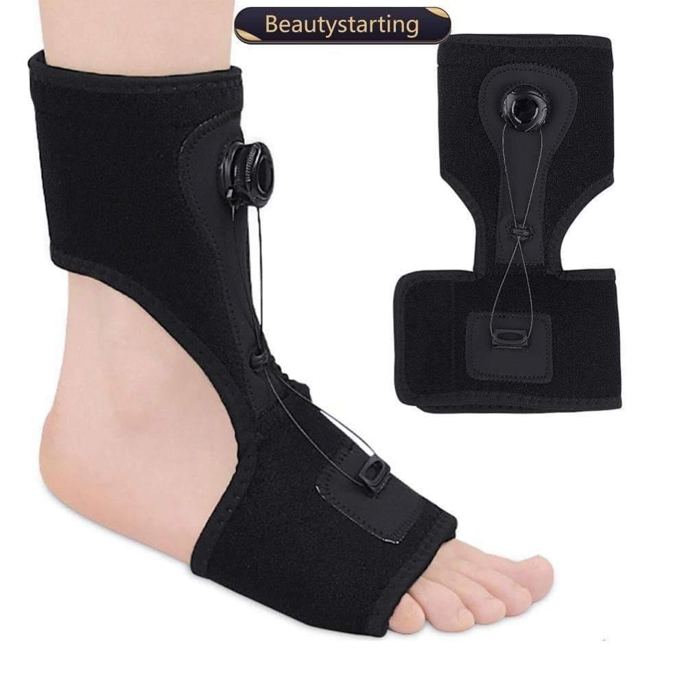 Suporte de Tornozelo Ajustável com Botão, Confortável, para Fixação da Fascia Plantar do Pé, Cuidados com os Pés K1S2 6U
