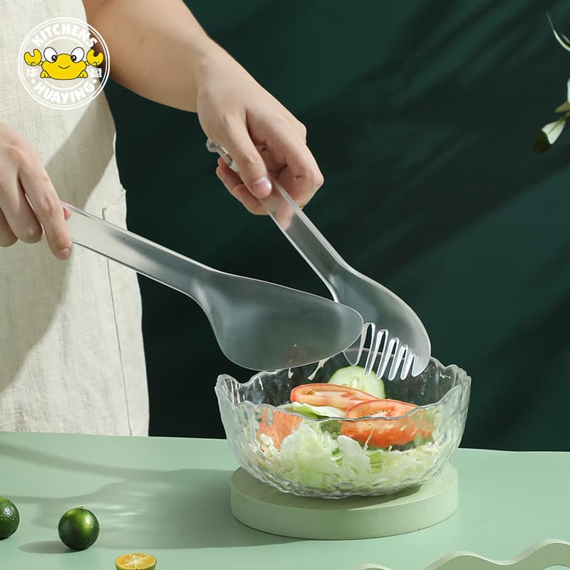 ((Espátulas e pinças de cozinha) Clipe multiuso de Claude criativo Clipe de comida multiuso Salada Ovo Macarrão Clipe de