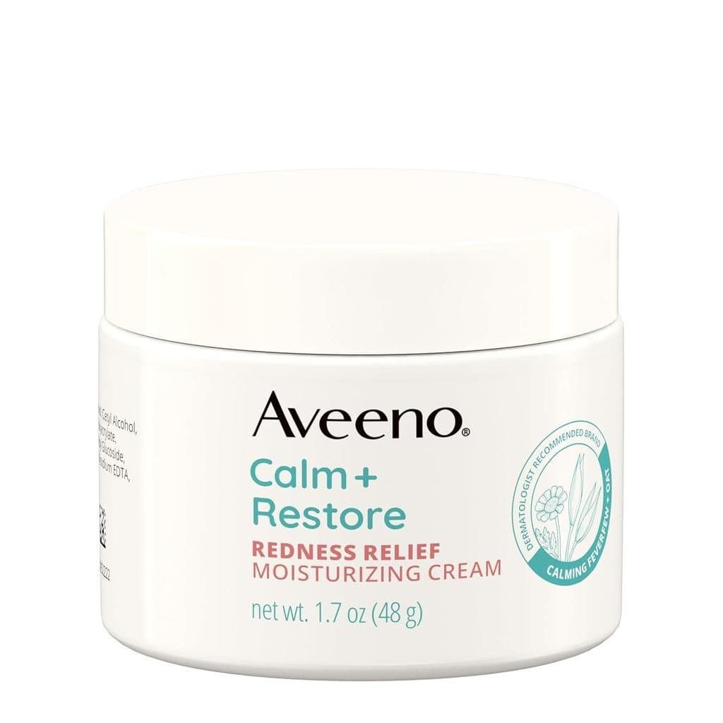 Aveeno Calm+Restore Hidratante Facial para Alívio da Vermelhidão, Não Comedogênico, com Ceramidas e Vitamina B5, Hidrata