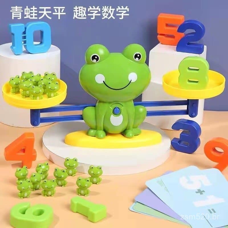 Brinquedo Digital De Equilíbrio De Sapo Infantil , De Quebra-Cabeça Para Educação Adição E Subtração De Jardim De Infânc