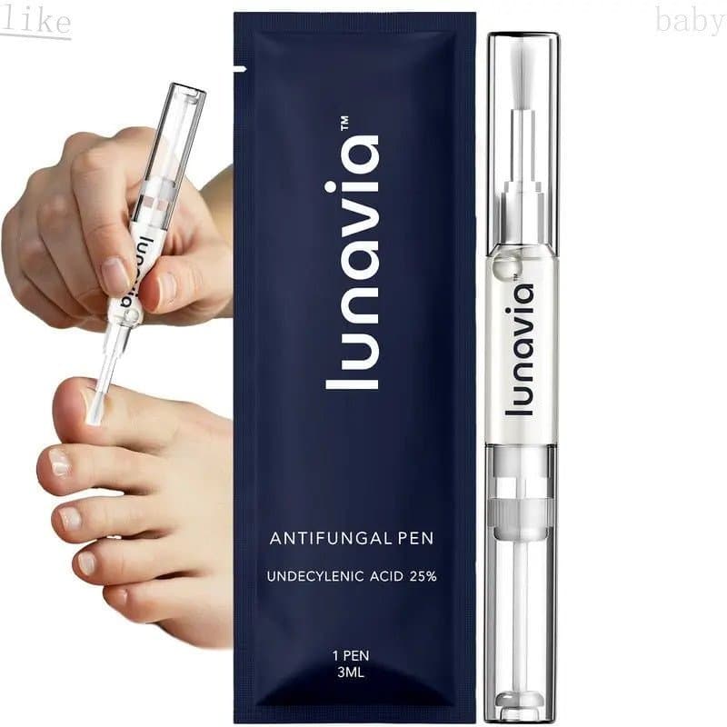 Lunavia25%MaximumStrength Caneta de Tratamento para Unhas dos Pés com Vitaminas - Solução Portátil de Rápida Absorção e