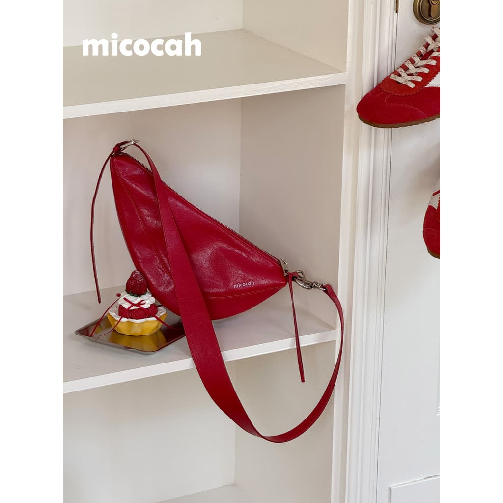 Micocah {Berry Mousse} Novo estilo bolsa de sela feminina bolsa mensageiro de ombro Original All-Match vitalidade
