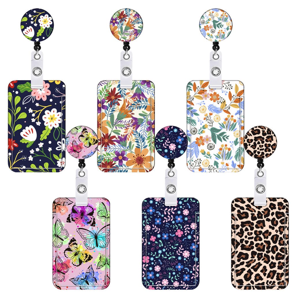 [Estoque pronto] Simples estilo coreano fresco pequeno Floral epóxi remendo fácil puxar fivela fácil puxar poliéster bor