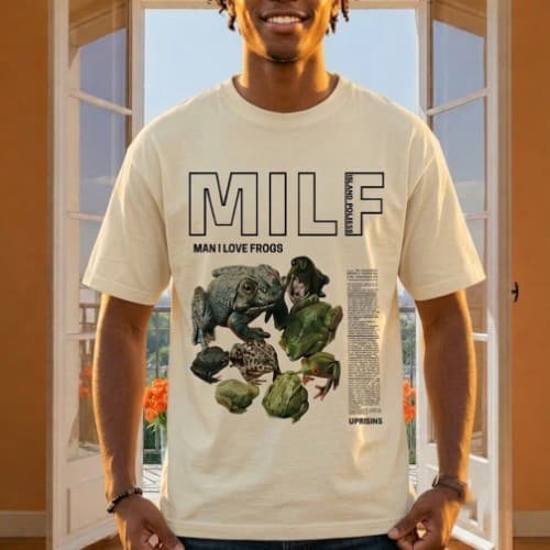 Camiseta MILF Unissex Básica Envio Imediato Streetwear