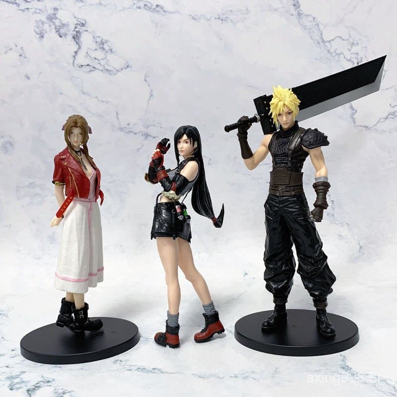 3 Estilos Anime Kai Sephiroth Nuvem Tifa Figura De Ação Uma Asa Anjo Estatueta Ornamentos De Mesa PVC Coleção Boneca Mod