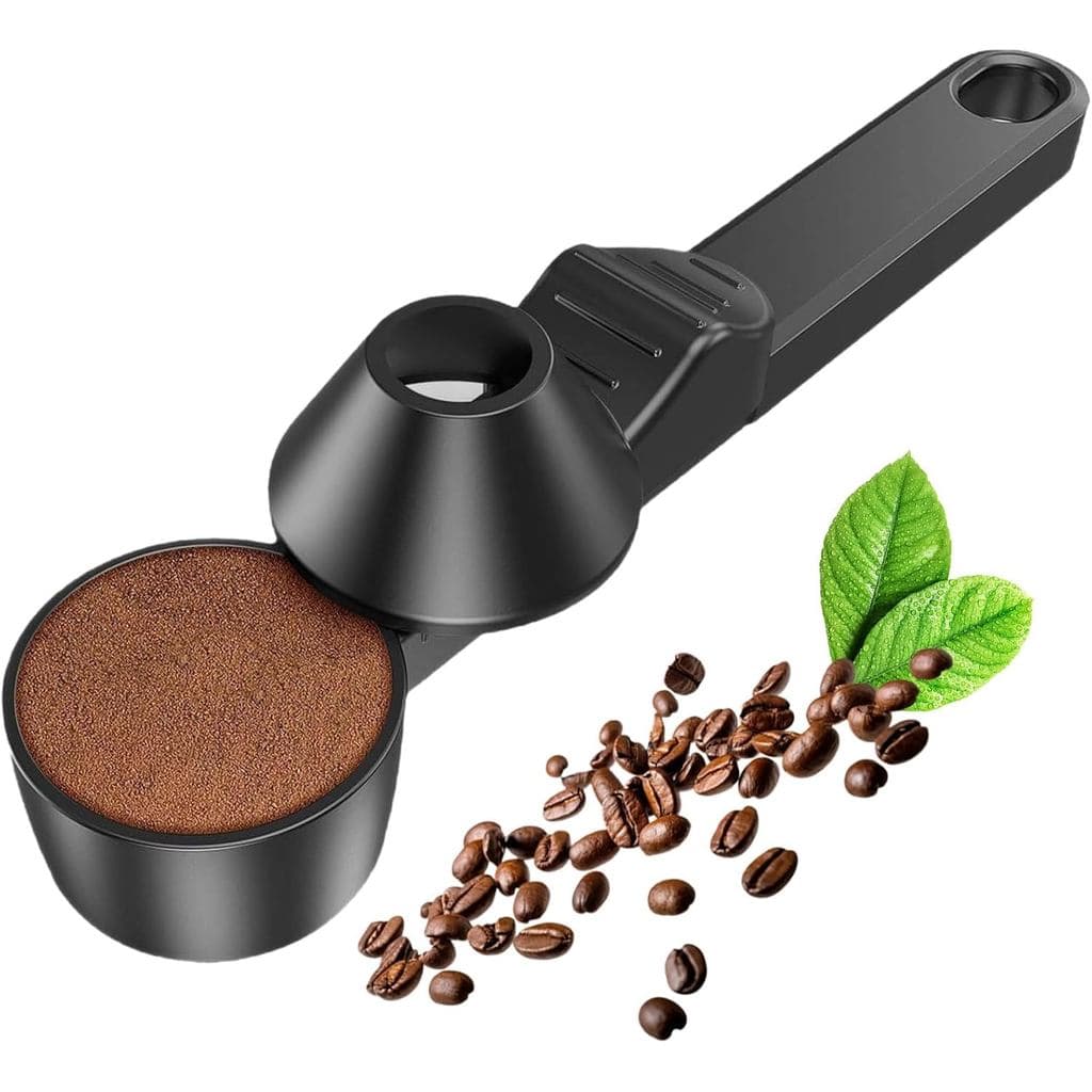 Colher Medidora de Café Anti-Derramamento com Funil para Cápsulas Reutilizáveis K Cup, 2 TBSP, Lavável na Máquina de Lav